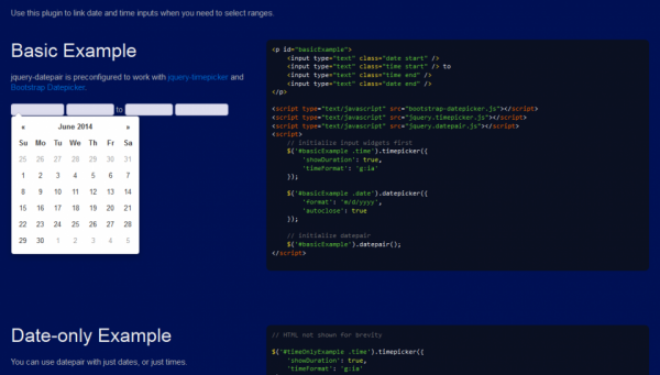 Datepair for jQuery – Demos and Documentation